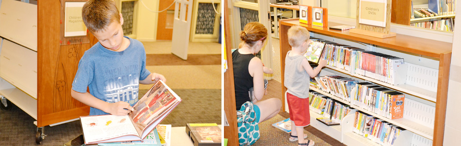 Reading at the Omaha public library