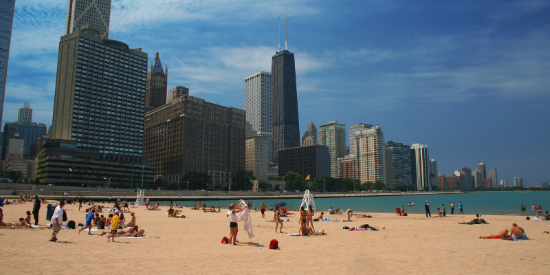 Chicago beach day