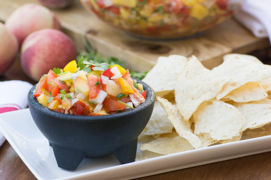 Peach Salsa Recipe Farmers Market Ingredients